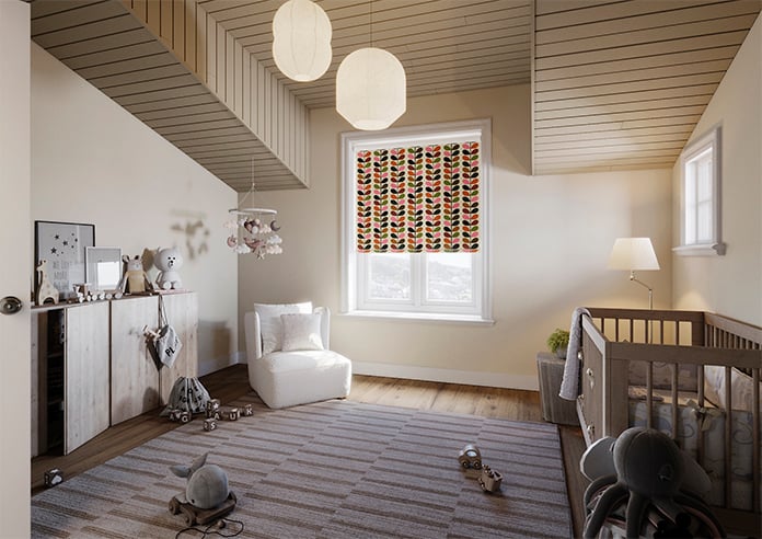 Orla Kiely Multi Stem, Pink & Red - Twist&Fit Roller Blind - Image 7